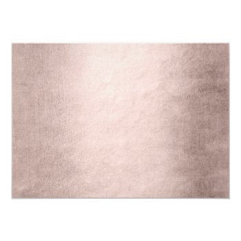 Mermaid Posh | Dusty Terracotta Peach Sheen Shower Invitation Front View