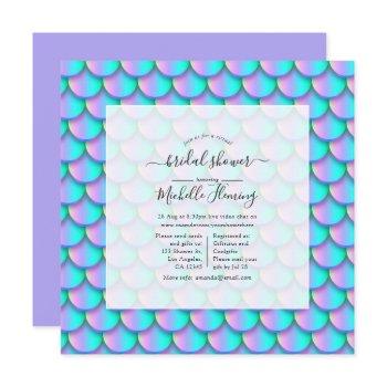 mermaid scales virtual shower invitation
