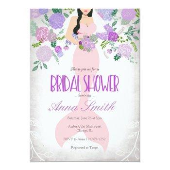 Mermaid Under The Sea Bridal Shower Invite Front View