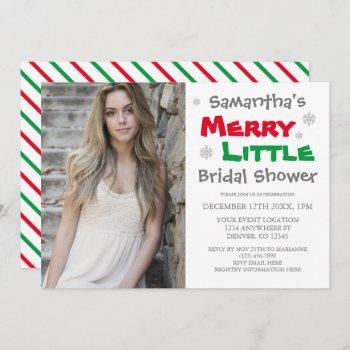 merry little bridal shower invitation