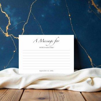 message in a bottle card minimalist wedding