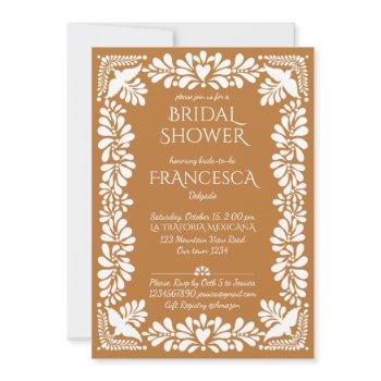 mexican talavera terracotta bridal shower invitation