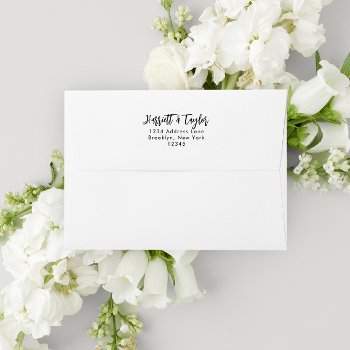 minimalist modern contemporary script envelope