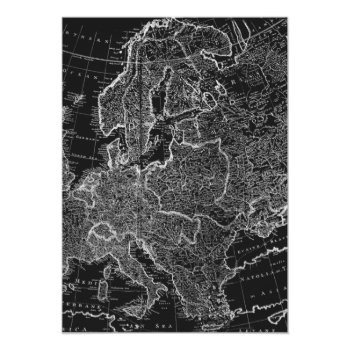 Miss To Mrs Black ♥ Heart Map Travel Front View