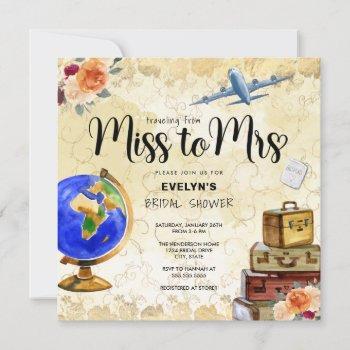 miss to mrs bridal shower invitation