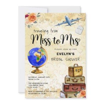 miss to mrs bridal shower invitation
