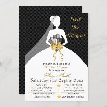 mod stock the kitchen bridal shower invite