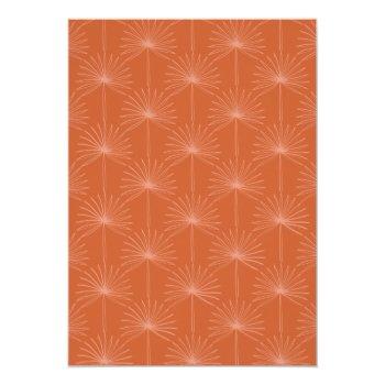 Modern Boho Palm Leaf Rust Botanical Front View