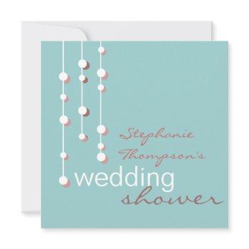 modern bride wedding shower invitation
