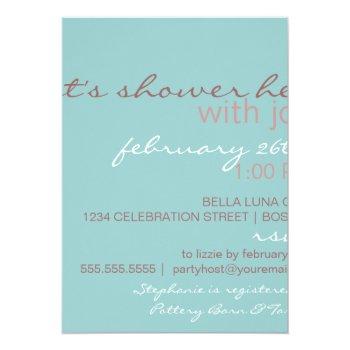 Modern Bride Wedding Shower Invitation Front View