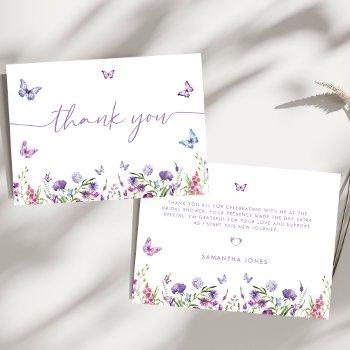 modern butterflies  bridal shower welcome sign thank you card