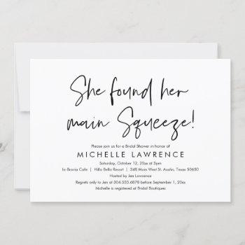 modern casual and fun, bridal shower beach party i invitation