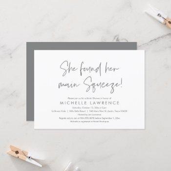 modern casual and fun, bridal shower beach party  invitation