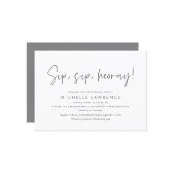 modern casual, fun and playful bridal shower party invitation