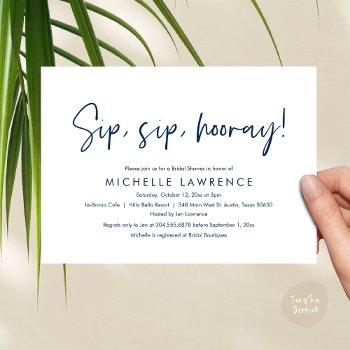 modern casual, fun and playful bridal shower party invitation
