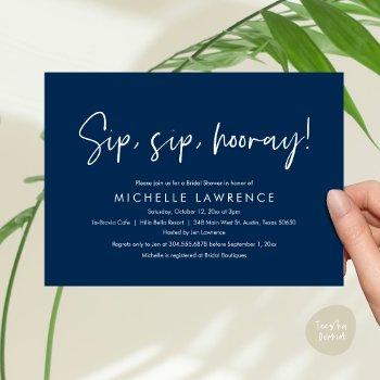 modern casual, fun and playful bridal shower party invitation