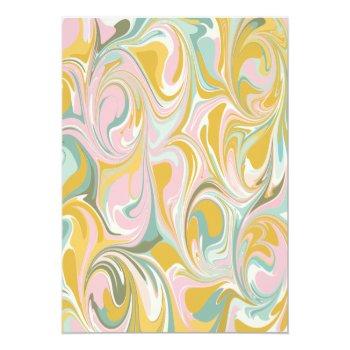 Modern Earthy Pastel Abstract Marble Front View