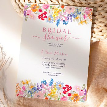 Modern Garden Wildflowers Script Front View