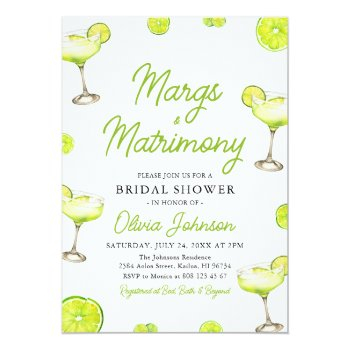 Modern Margs & Matrimony Cocktail Front View