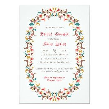 Modern Romantic Elegant Floralwreath Front View