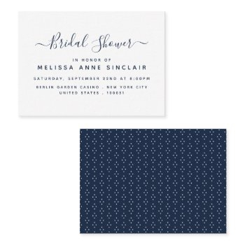 modern simple script bridal shower ticket invite