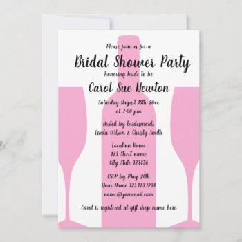 modern winery vineyard bridal shower party invitation