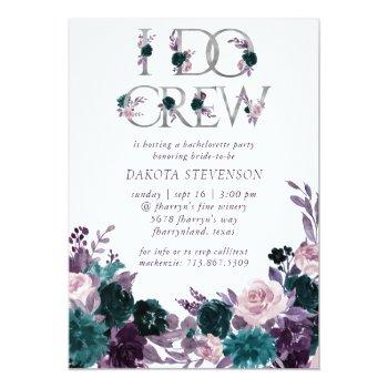 Moody Boho | Eggplant Teal I Do Crew Front View