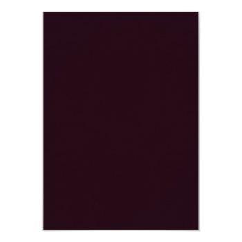 Moody Passions | Dramatic Purple Wine Rose Wreath Invitation Front View