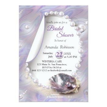 Mother Of Pearls Beach Party  Invitation Front View