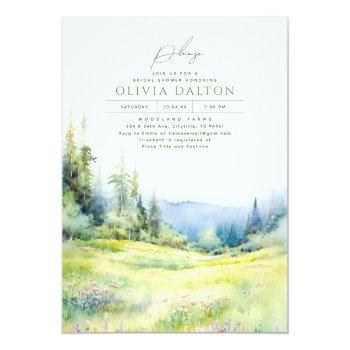 Mountains Wildflowers Nature Boho Front View