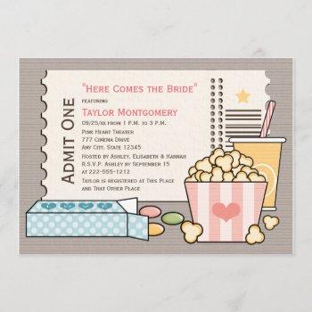 movie themed bridal shower invitations