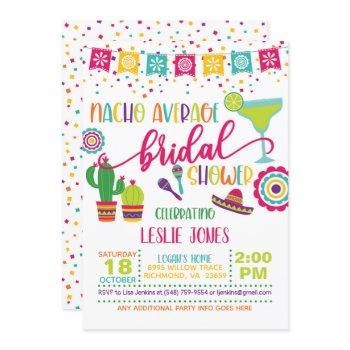nacho average bridal shower invitation - wh