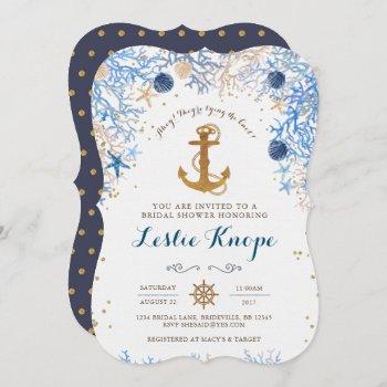 nautical bridal shower invitation