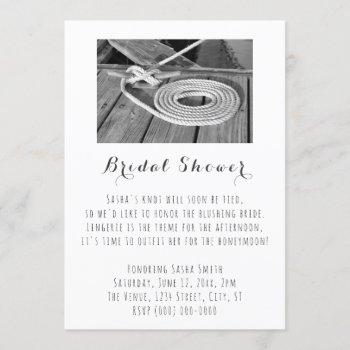 nautical bridal shower invitation