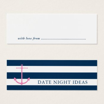 nautical date night idea bridal shower game