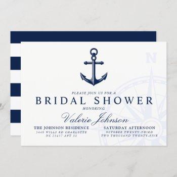 nautical themed | vintage anchor bridal shower invitation