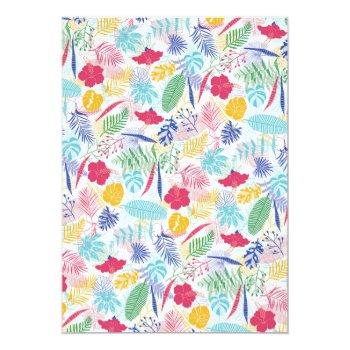 Navy Blue Pink Wild Rainforest Front View