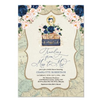 Navy Blush Travel Adventure Front View