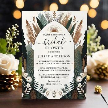 now wood tree rustic barn farm arch bridal shower invitation