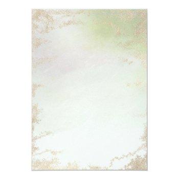 Ombre Spring Green Gold Foil Frosted Front View