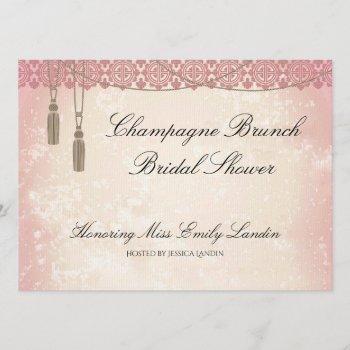 once upon a time champagne brunch bridal shower invitation