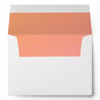 orange lined  envelope