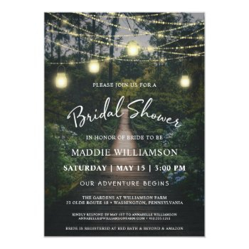 Our Adventure Begins | Rustic Forest Front View