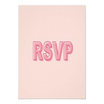 Outline Bold Reminder Rsvp Invitation Postcard Front View