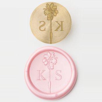 palm tree romance wedding suite wax seal stamp