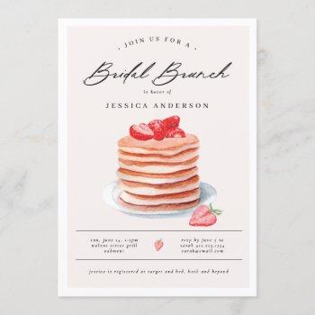 pancake bridal brunch bridal shower invitation