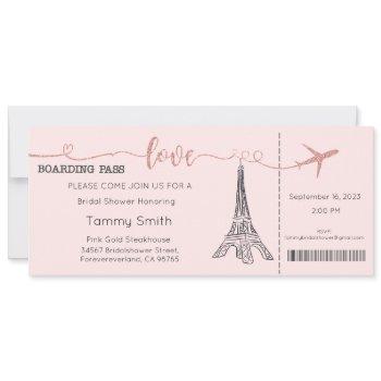 paris invitation, paris bridal shower invitation
