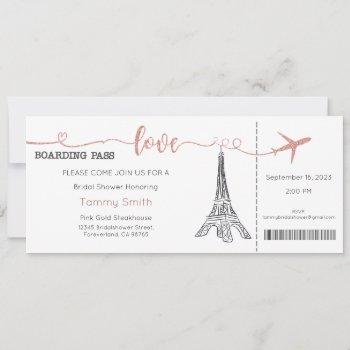 paris invitation, paris bridal shower invitation