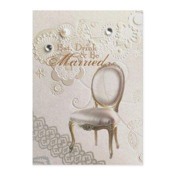 paris vintage wedding rehearsal dinner invitation