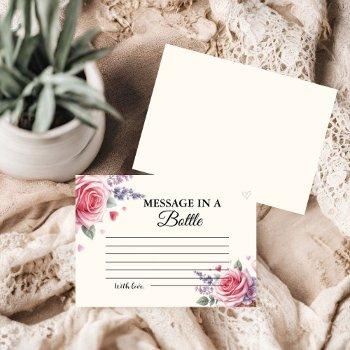 pastel ice cream message bottle bridal shower  enclosure card